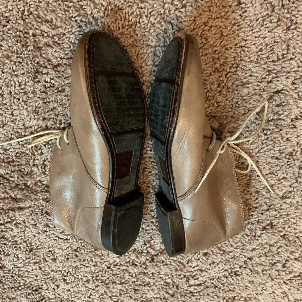 Frye Jillian Chukka Boots Bootie Brown Leather Size 8